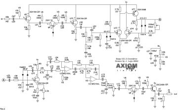 Boss OD 3 schematic circuit diagram